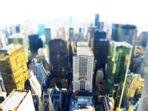 Tilt-shift NYC from the Top Of The Rock